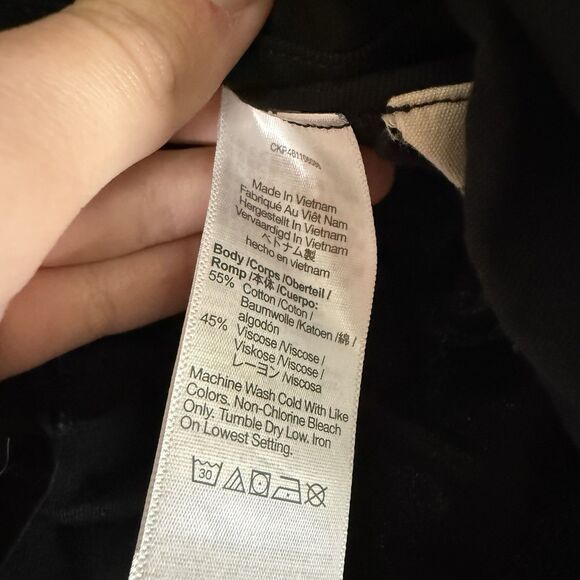 Madewell Shorts Women's Small Black Pull On Lightweight 3" Inseam Pockets Cotton - Picture 5 of 7